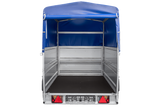 Leichter Anhänger auf Blattfedern 264×125 UNITRAILER FORCE 264/R KIPP mit BIS-Seitenwänden, H-800-Rahmen und blauer Plane-Neu