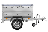 Neu Anhänger GARDEN TRAILER 150 KIPP mit zusätzlichen Bordwänden, Stützrad und Flachplane-Neu