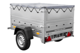 Neu Anhänger GARDEN TRAILER 150 KIPP mit zusätzlichen Bordwänden, Stützrad und Flachplane-Neu