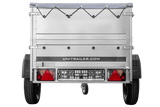 Neu Anhänger GARDEN TRAILER 150 KIPP mit zusätzlichen Bordwänden, Stützrad und Flachplane-Neu