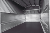 PKW-Anhänger 230×125 UNITRAILER GARDEN 230 FD mit BIS-Seiten, H-800-Gestell und grauer Plane-Neu