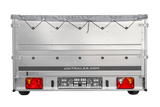 PKW-Anhänger 264×150 UNITRAILER GARDEN 265 KIPP mit zusätzlichen Bordwänden, H-0-Rahmen und grauer Plane-Neu