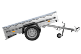 PKW-Anhänger auf Blattfedern 200×125 UNITRAILER GARDEN 201/R KIPP mit H-0 Rahmen und grauer Plane-Neu