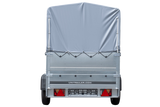 PKW-Anhänger auf Blattfedern 230×125 UNITRAILER GARDEN 230/R KIPP mit BIS-Seiten, H-800-Rahmen und grauer Plane-Neu