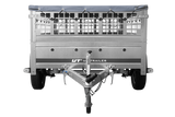 PKW-Anhänger auf Federn 200×125 UNITRAILER GARDEN 201/R KIPP mit Gitterwänden, H-0-Rahmen und grauer Plane-Neu