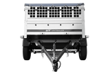PKW-Anhänger auf Federn 200×125 UNITRAILER GARDEN 201/R KIPP mit Gitterwänden, H-0-Rahmen und grauer Plane-Neu