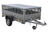 Pkw-Anhänger GARDEN TRAILER 230 KIPP mit Laubgitteraufsatz, Stützrad, Flachplane und Planenträgern-Neu