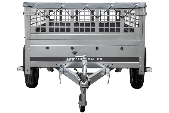 Pkw-Anhänger GARDEN TRAILER 230 KIPP mit Laubgitteraufsatz, Stützrad, Flachplane und Planenträgern-Neu