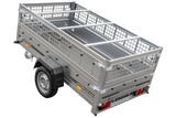 Pkw-Anhänger GARDEN TRAILER 230 KIPP mit Laubgitteraufsatz, Stützrad, Flachplane und Planenträgern-Neu