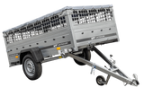 Pkw-Anhänger GARDEN TRAILER 230 KIPP mit Laubgitteraufsatz, Stützrad, Flachplane und Planenträgern-Neu