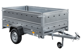 Pkw Anhänger Kipper 230×125 Garden Trailer 230 KIPP Unitrailer 750 kg mit Stützrad und zusätzlichen Bordwänden-Neu