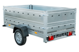 Pkw Anhänger Kipper 230×125 Garden Trailer 230 KIPP Unitrailer 750 kg mit Stützrad und zusätzlichen Bordwänden-Neu
