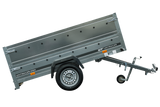 Pkw Anhänger Kipper 230×125 Garden Trailer 230 KIPP Unitrailer 750 kg mit Stützrad und zusätzlichen Bordwänden-Neu