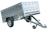 Pkw Anhänger Kipper 230×125 Garden Trailer 230 KIPP Unitrailer 750 kg mit Stützrad und zusätzlichen Bordwänden-Neu