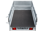 Pkw Anhänger Kipper 230×125 Garden Trailer 230 KIPP Unitrailer 750 kg mit Stützrad und zusätzlichen Bordwänden-Neu