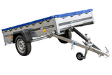 Pkw-Kippanhänger Garden Trailer 230 KIPP [230 cm x 125 cm] mit Flachplane, Stützrad und Planenträger-Neu