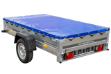 Pkw-Kippanhänger Garden Trailer 230 KIPP [230 cm x 125 cm] mit Flachplane, Stützrad und Planenträger-Neu