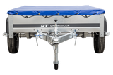 Pkw-Kippanhänger Garden Trailer 230 KIPP [230 cm x 125 cm] mit Flachplane, Stützrad und Planenträger-Neu
