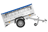 Pkw Planenanhänger GARDEN TRAILER 200 KIPP mit Laubgitteraufsatz, Stützrad, Flachplane und Planenträger-Neu