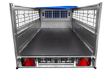 Pkw Planenanhänger GARDEN TRAILER 200 KIPP mit Laubgitteraufsatz, Stützrad, Flachplane und Planenträger-Neu