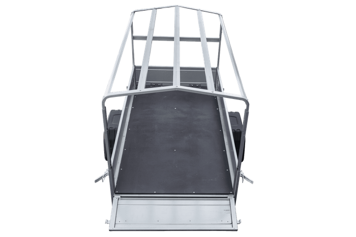 Tieflader Pkw Anhänger Garden Trailer 200 KIPP 200×106 cm 750 kg [mit Hochspriegel, Hochplane und Stützrad]-Neu