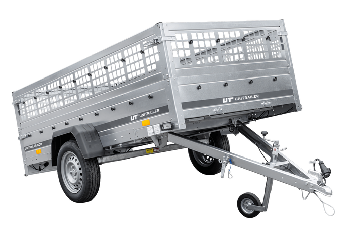 Trailer Anhänger GARDEN TRAILER 264 KIPP mit Gitteraufsatz und Stützrad-Neu