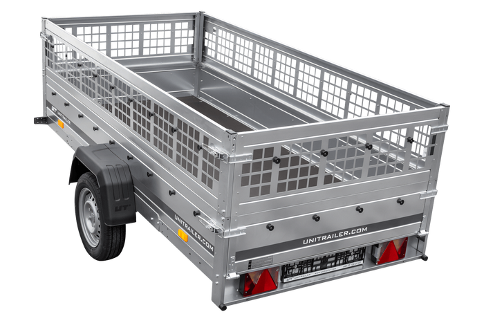 Trailer Anhänger GARDEN TRAILER 264 KIPP mit Gitteraufsatz und Stützrad-Neu