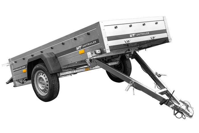 Pkw-Anhänger GARDEN TRAILER 230 KIPP mit Laubgitteraufsatz, Stützrad, Flachplane und Planenträgern-Neu
