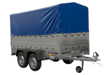 UNITRAILER GARDEN TRAILER 264/2 KIPP Doppelachsanhänger mit Stützrad, zusätzlichen Bordwänden, Spriegel und hoher Plane-Neu