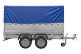 UNITRAILER GARDEN TRAILER 264/2 KIPP Doppelachsanhänger mit Stützrad, zusätzlichen Bordwänden, Spriegel und hoher Plane-Neu