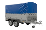 UNITRAILER GARDEN TRAILER 264/2 KIPP Doppelachsanhänger mit Stützrad, zusätzlichen Bordwänden, Spriegel und hoher Plane-Neu