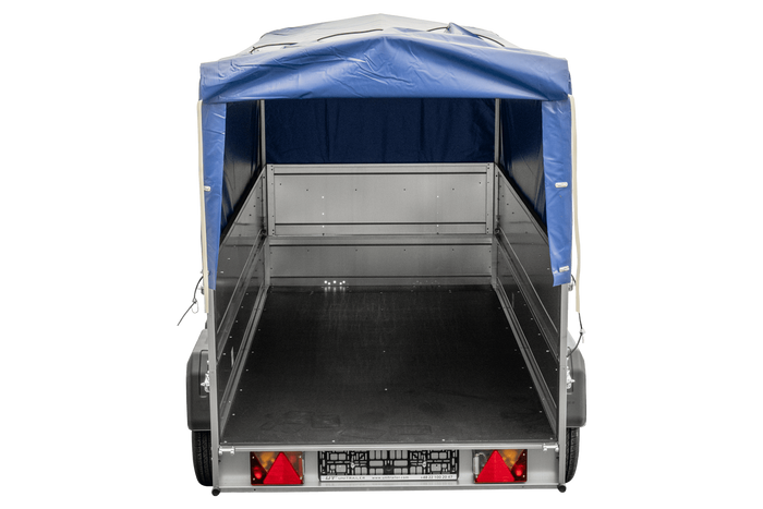 UNITRAILER GARDEN TRAILER 264/2 KIPP Doppelachsanhänger mit Stützrad, zusätzlichen Bordwänden, Spriegel und hoher Plane-Neu