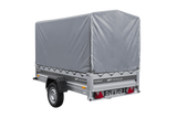 Ungebremster Anhänger 230×125 UNITRAILER FORCE 230 KIPP mit H-1100 Rahmen und grauer Hochplane-Neu