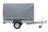 Ungebremster Anhänger 230×125 UNITRAILER FORCE 230 KIPP mit H-1100 Rahmen und grauer Hochplane-Neu