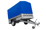 Ungebremster Anhänger 230×125 UNITRAILER FORCE 230 KIPP mit H-1100 Spriegel und blauer Hochplane-Neu