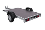 Ungebremster Anhänger 230×125 UNITRAILER FORCE 230 KIPP mit H-1100 Spriegel und blauer Hochplane-Neu