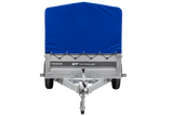Ungebremster Anhänger 264×125 UNITRAILER FORCE 264 KIPP mit H-800 Spriegel und blauer Hochplane-Neu