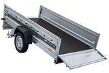 Ungebremster Anhänger 264×125 UNITRAILER FORCE 264 KIPP mit H-800 Spriegel und blauer Hochplane-Neu