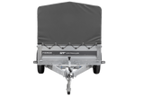 Ungebremster Anhänger 264×125 UNITRAILER FORCE 264 KIPP mit H-800 Spriegel und grauer Hochplane-Neu