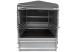 Ungebremster Anhänger 264×125 UNITRAILER FORCE 264 KIPP mit H-800 Spriegel und grauer Hochplane-Neu
