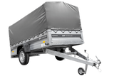 Ungebremster Anhänger 264×125 UNITRAILER FORCE 264 KIPP mit H-800 Spriegel und grauer Hochplane-Neu