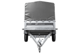 Ungebremster Anhänger 264×125 UNITRAILER FORCE 264 KIPP mit H-800 Spriegel und grauer Hochplane-Neu