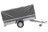 Ungebremster Anhänger 264×125 UNITRAILER FORCE 264 KIPP mit H-800 Spriegel und grauer Hochplane-Neu