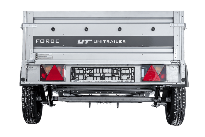 Ungebremster Anhänger mit Blattfedern 230×125 UNITRAILER FORCE 230/R KIPP-Neu