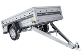 Anhänger mit Blattfedern 230×125 UNITRAILER FORCE 230/R KIPP mit H-1100 Spriegel und grauer Hochplane-Neu
