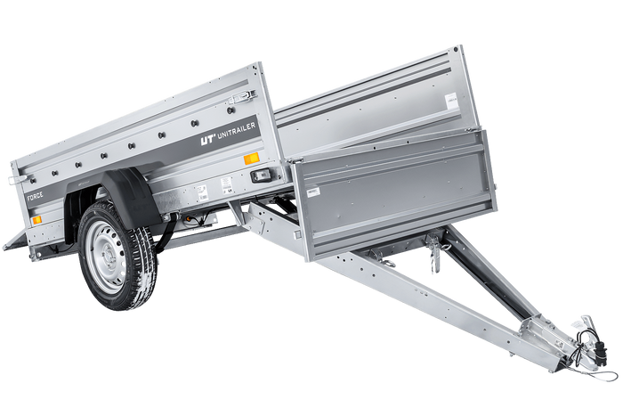 Ungebremster Anhänger mit Blattfedern 230×125 UNITRAILER FORCE 230/R KIPP-Neu