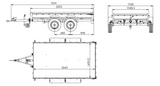 Zweiachsanhänger 264×150 UNITRAILER GARDEN 265/2 KIPP-Neu