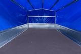 Zweiachsanhänger 264×150 UNITRAILER GARDEN 265/2 KIPP mit H-800 Rahmen und blauer Plane-Neu
