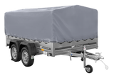 Zweiachsanhänger 264×150 UNITRAILER GARDEN 265/2 KIPP mit H-800 Rahmen und grauer Plane-Neu