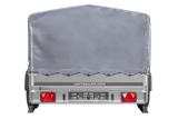 Zweiachsanhänger 264×150 UNITRAILER GARDEN 265/2 KIPP mit H-800 Rahmen und grauer Plane-Neu